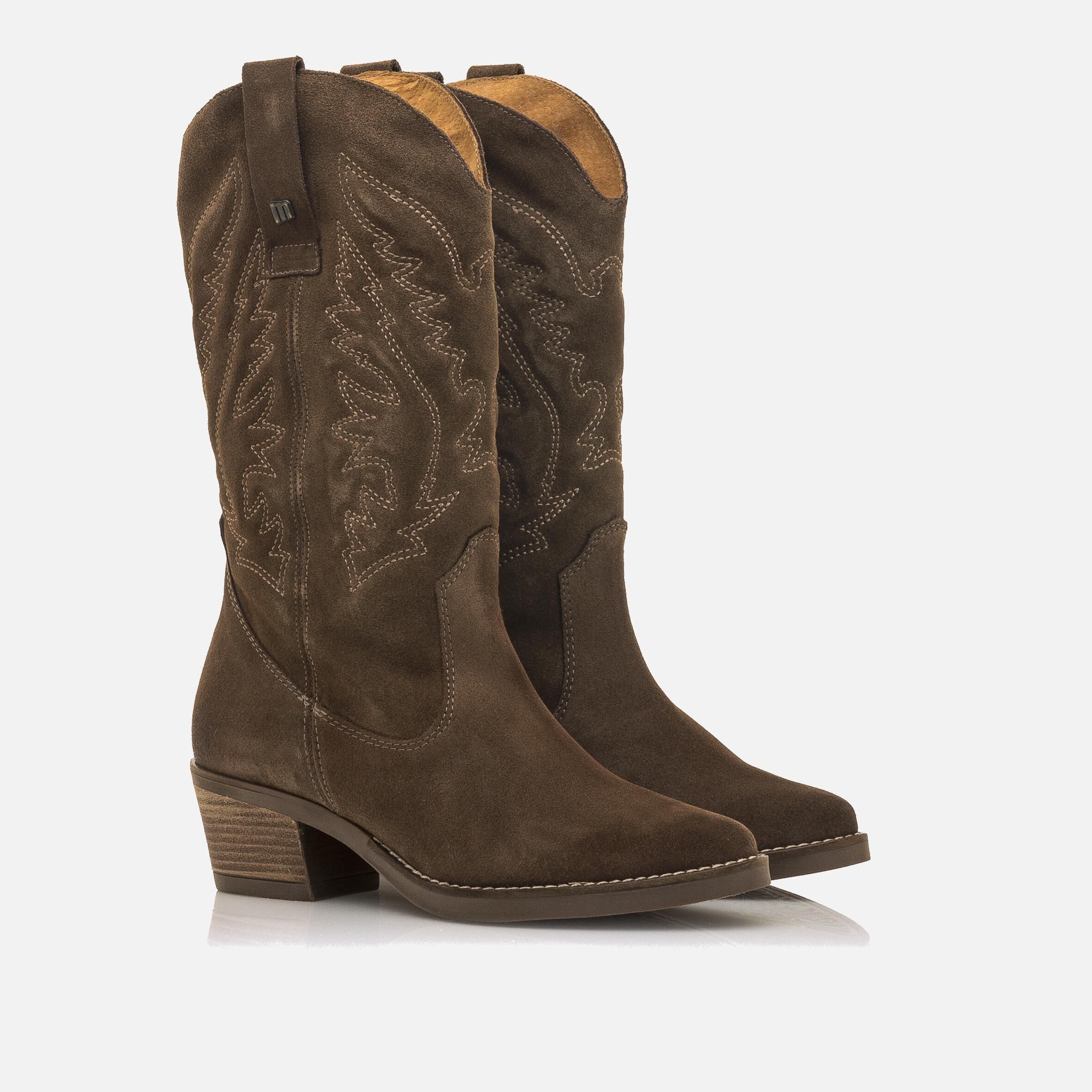Botas mustang piel on sale
